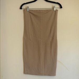 Chic Tan NA-KD Mini Strappless Dress